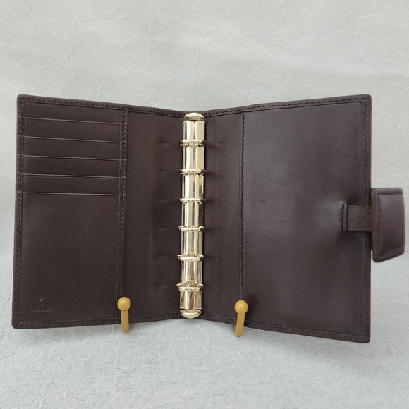 Auth Gucci Guccissima Agenda/Diary Planner Wallet Unisex - Picture 4 of 8